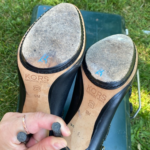 Michael Kors peep toe ankle booties - Picture 3 of 4